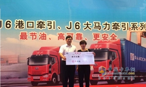 据了解,解放j6港口牵引车拥有"更节油、更高效、更安全、更