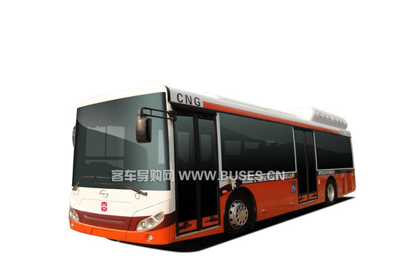 五洲龙客车FDG6101CNG低入口城市公交车左侧