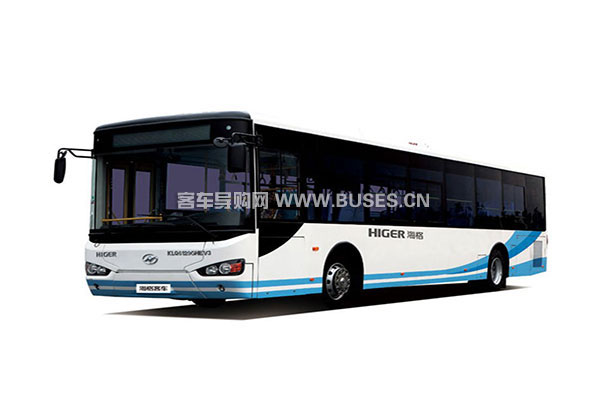 海格客车KLQ6129GHEV混合动力节能公交左侧