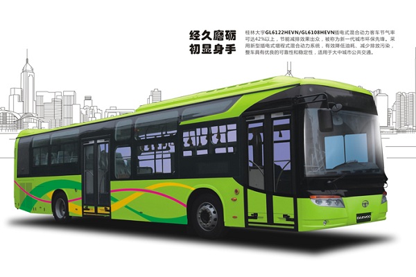 桂林大宇GL6108HEVN1公交车(天然气/电混合动力国五10-34座)