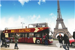 全球首创 安凯纯电动双层敞篷观光车巴黎投入运营