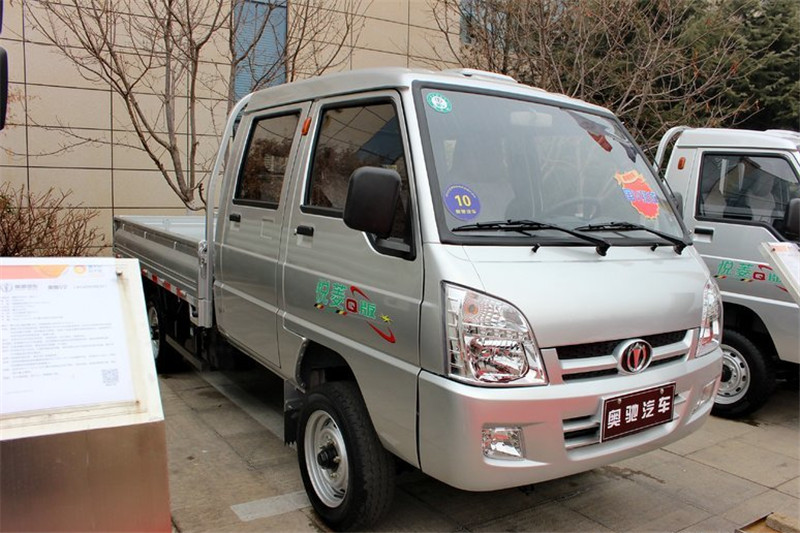 奥驰 悦菱 1.24L 88马力 汽油/CNG 2.7米 4X2 国五双排栏板微卡(FD1037R13Q5-S1)