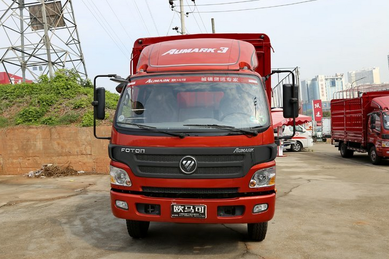 福田 欧马可3系 156马力 4X2 5.8米 国四 排半栏板载货车(BJ1149VKPED-DB)
