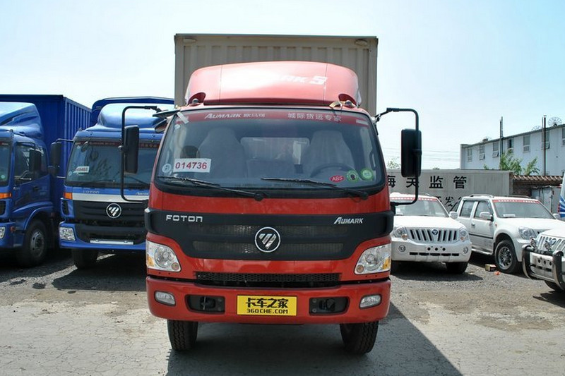 福田 欧马可5系中卡 标载版 170马力 4X2 6.2米 国四 排半厢式载货车(BJ5139XXY-F1)