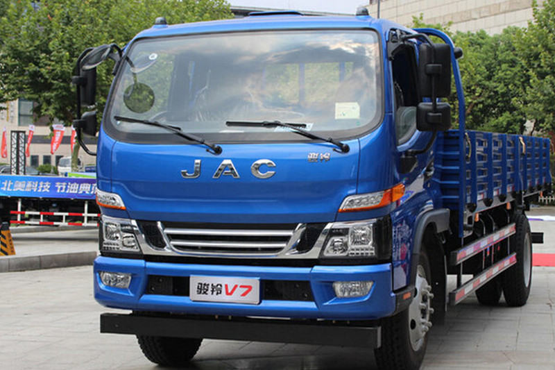 江淮 骏铃V7 160马力 4X2 5.2米 国四 栏板载货车(HFC1081P91K2C5)