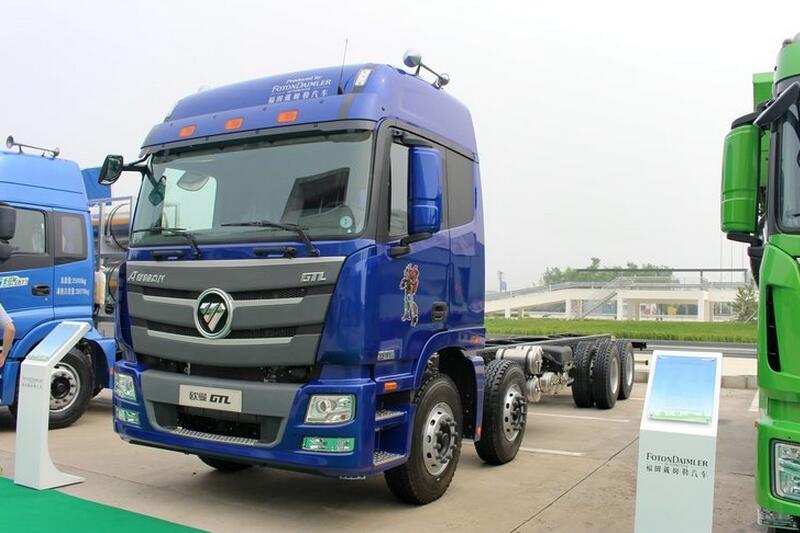 福田 欧曼GTL 6系重卡 山区型 310马力 8X4 9.5米 国四厢式载货车(BJ5319XXY-XH)