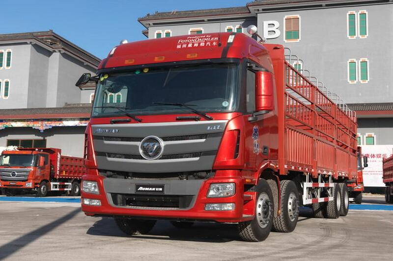 福田 欧曼GTL 9系 山区型 400马力 8X4 9.5米 国四仓栅式载货车(BJ5319CCY-XH)