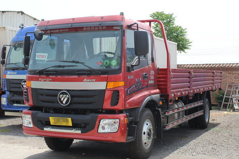 福田 欧马可5系中卡 170马力 4X2 6.2米 国四 排半栏板载货车(BJ1139VJPEK-F2)