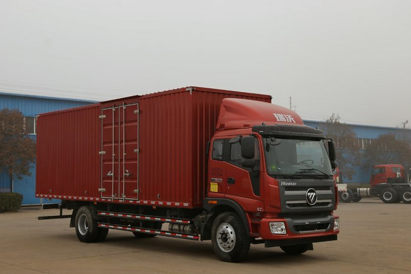福田 瑞沃中卡 168马力 4X2 7.6米 国四 厢式载货车(BJ5165XXY-7)