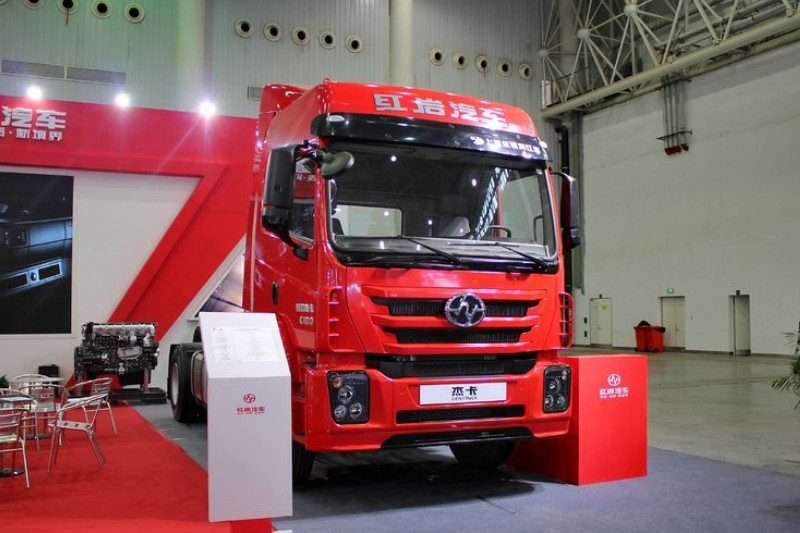 上汽红岩 杰卡C100重卡 290马力 4X2 国四 牵引车(半高顶)(CQ4185ZMVG361)