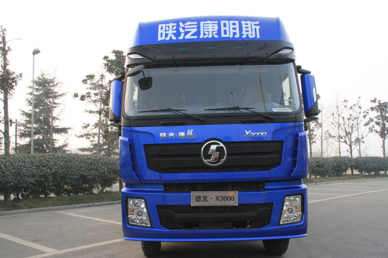 陕汽康明斯 德龙X3000 加强版 385马力 8X4 9.6米 国五仓栅载货车(SX5310CCY4C456)