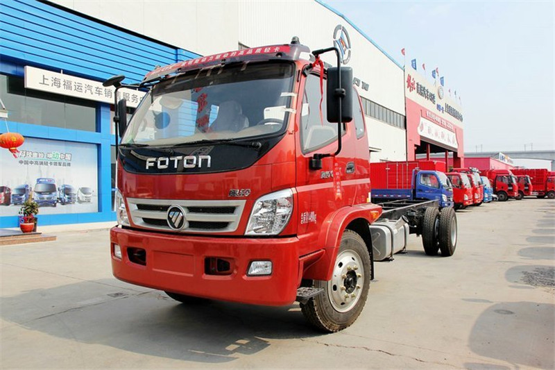 福田 奥铃CTX中卡 156马力 4X2 6.2米 国五排半栏板载货车(BJ1139VJPEK-F5)