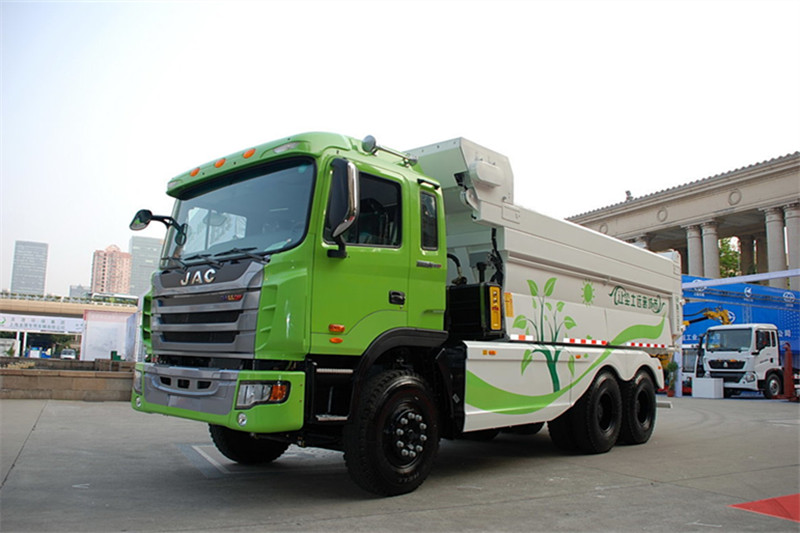 江淮 格尔发K3 重卡 300马力 6X4 5.6米 国四新型环保渣土车(HFC3251P1K5E39F)