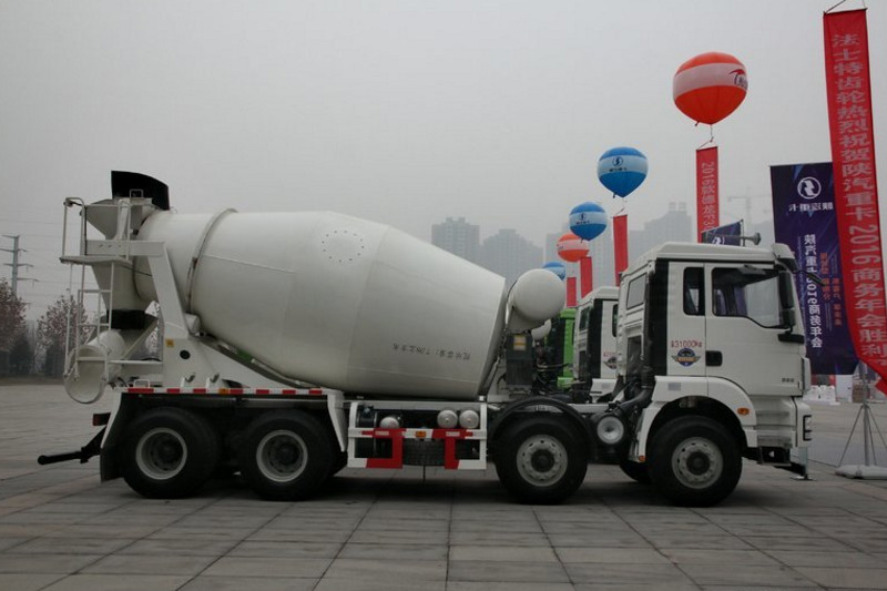 陕汽 德龙F3000 385马力 6X4 国四混凝土搅拌车(SX5256GJBDT434)