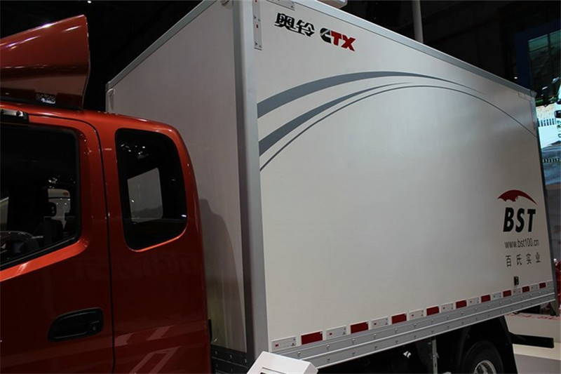 福田 奥铃CTX 科技版 118马力 3.7米 4X2 国四排半厢式轻卡(BJ5049XXY-GA)上装图片