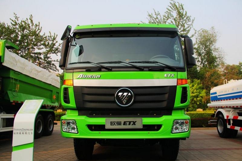 福田 欧曼ETX 9系重卡 350马力 6X4 国五5.6米LNG自卸车(BJ3253DLPCE-XA)