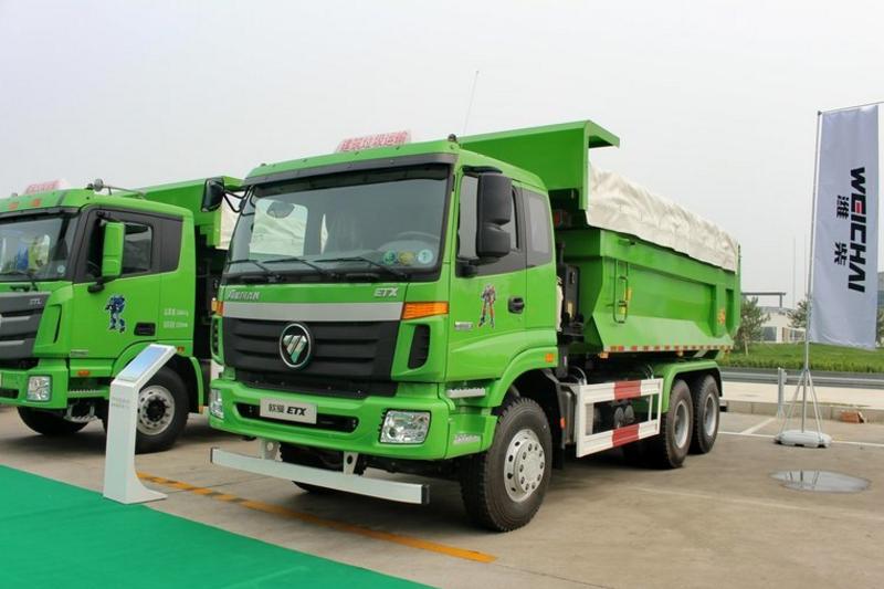 福田 欧曼ETX 9系重卡 310马力 6X4 国四6.2米自卸车(城建渣土)(BJ3253DLPKE-XE)