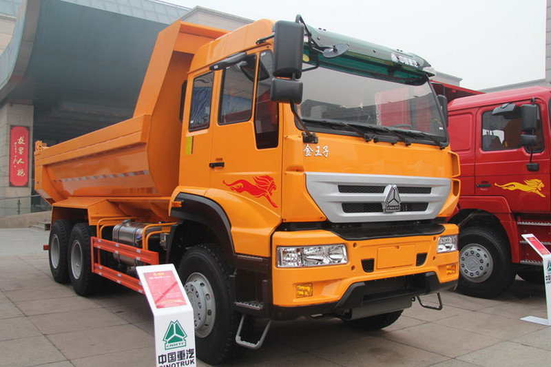 中国重汽 金王子重卡 340马力 6X4 5.7米 国四 自卸车(新型渣土车)(ZZ3251N3841D1)