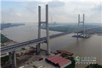 连云港228国道灌江口大桥灌云管养中心工程建设全面提速