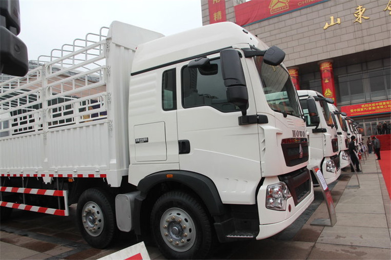 中国重汽 HOWO T5G重卡 310马力 8X4 9.5米 国五仓栅载货车(ZZ5317CCYN466GE1)
