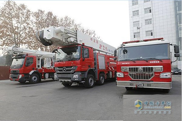 三门峡购置的三辆消防车